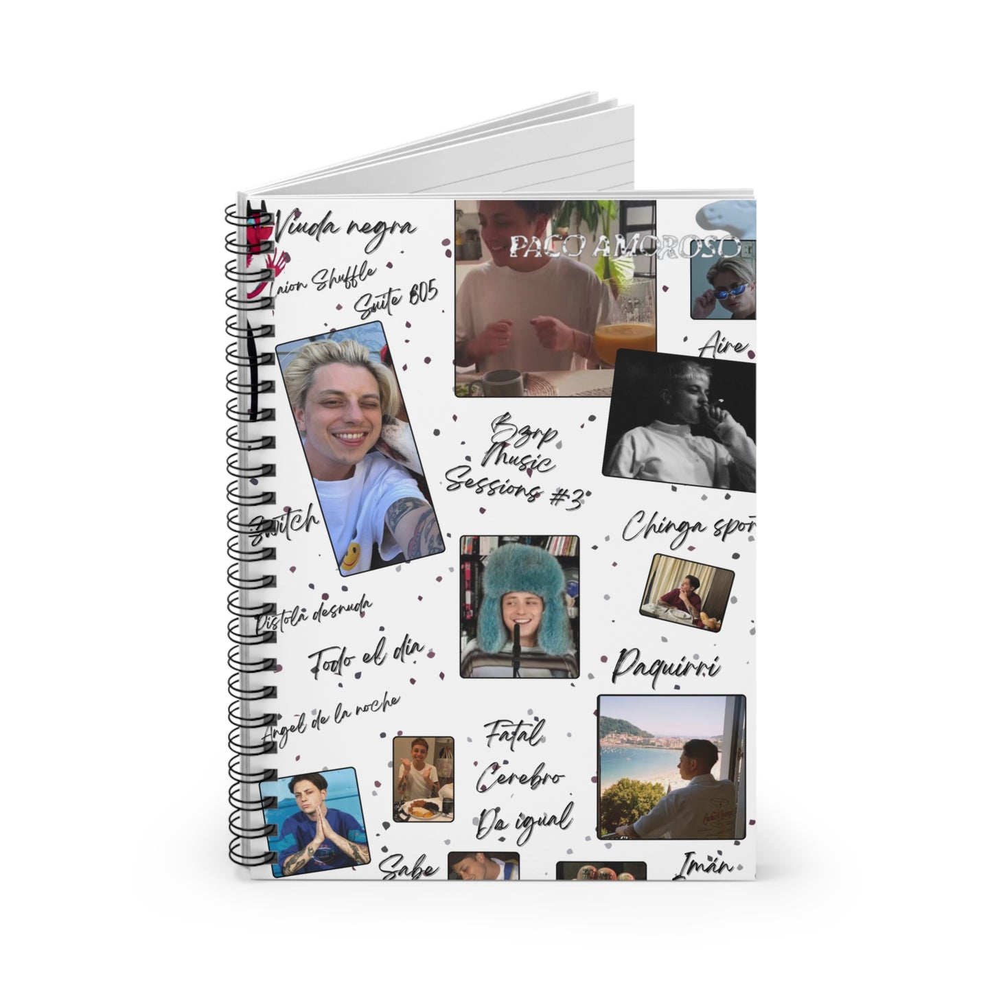 Customized Spiral Notebook - Ruled Line Unique and Original Style - Paco Amoroso