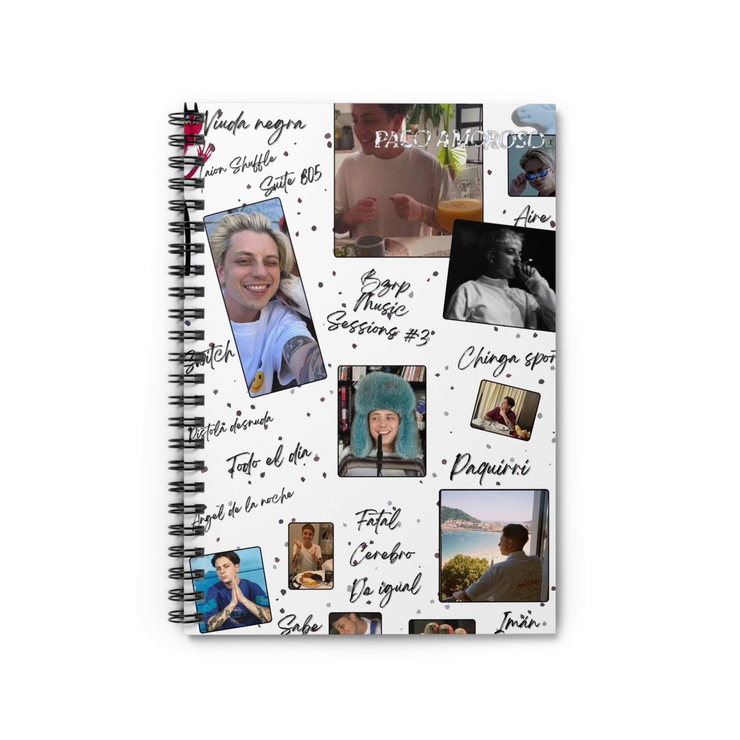 Customized Spiral Notebook - Ruled Line Unique and Original Style - Paco Amoroso